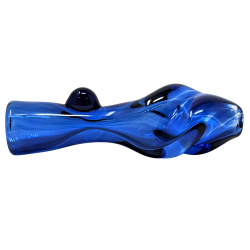 3" Full Color Twisted Mouth Single Marble Chillum Hand Pipe - (Pack of 2) [RCH68]
