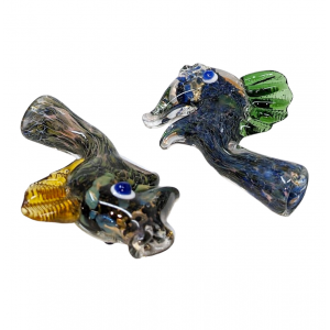 2.8" Frit & Fume Art Fish Chillum Hand Pipe (Pack of 5) - [RJA11]