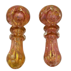 5" Gold Fumed Double Rim Hand Pipe - (Pack of 2) [RKP236]