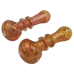 5" Gold Fumed Double Rim Hand Pipe - (Pack of 2) [RKP236]