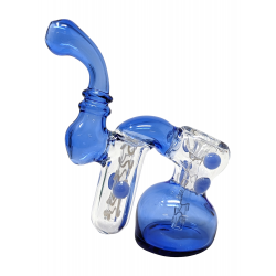 2 Chamber Color Tube Bubbler Hand Pipe [DJ1]