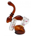 2 Chamber Color Tube Bubbler Hand Pipe [DJ1]