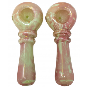 4" Slyme Double Tube/Double Rim Work Hand Pipe (Pack of 2) [DJ421]