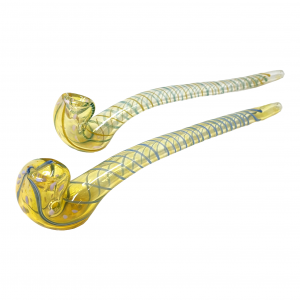 11" Spiral Rod Art Sherlock Pipe (Pack Of 2) - [DJ515]