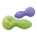 3" Slyme Frit Art Assorted Colors Hand Pipe - 2pk [DJ530]