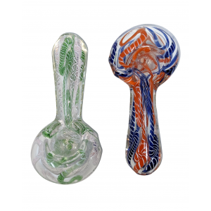3" Twisted Rod Art Hand Pipe - (Pack of 2) [DJ534]