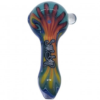 Dogg Lbs - Everyday 3.5" Assorted Wig Wag Spoon Hand Pipe