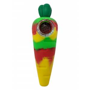 Carrot Shape Silicone Hand Pipe [DS-895]
