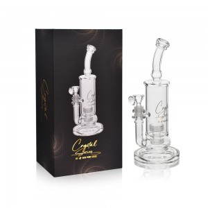 Crystal Series by HPG - 12" Double Martix Perc w/ Crystal Bowl Water Pipe - [ES2232-BX]