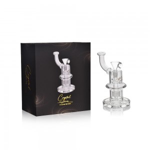 Crystal Series by HPG - 7.5" Low Profile Matrix Perc Water Pipe - [ES2235-BX]