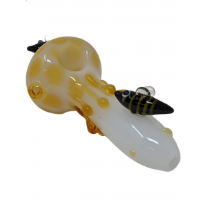 4" Honeybee Spoon Hand Pipe [FTHAN0213]