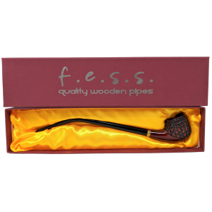 11" FESS Cherry Rustic Churchwarden Gandalf Hand Pipe - [323RL]