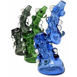 Multi Marble Color Tube Bubbler Hand Pipe - 275g [DJ193]