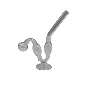 Clear Double Ball Water Dog Hand Pipes (Pack of 2) [GWRKD88] 