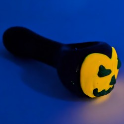 5" Smiling Squash Halloween Hand Pipe [HP371]