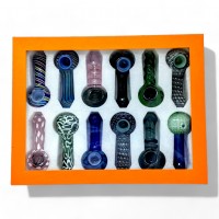 Apex - 3.5" Crafted Carousel Assorted Designs, Endless Joy Hand Pipe - 12ct Display [HPD303]