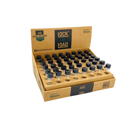 Lock & Load One Hitter Hand Pipe Display - (Display of 48) [LLC1]