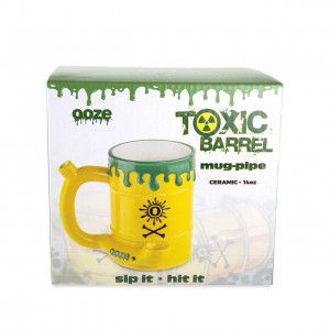 Ooze Ceramic Toxic Barrel Mug Hand Pipe - [OOZEMUG2] 