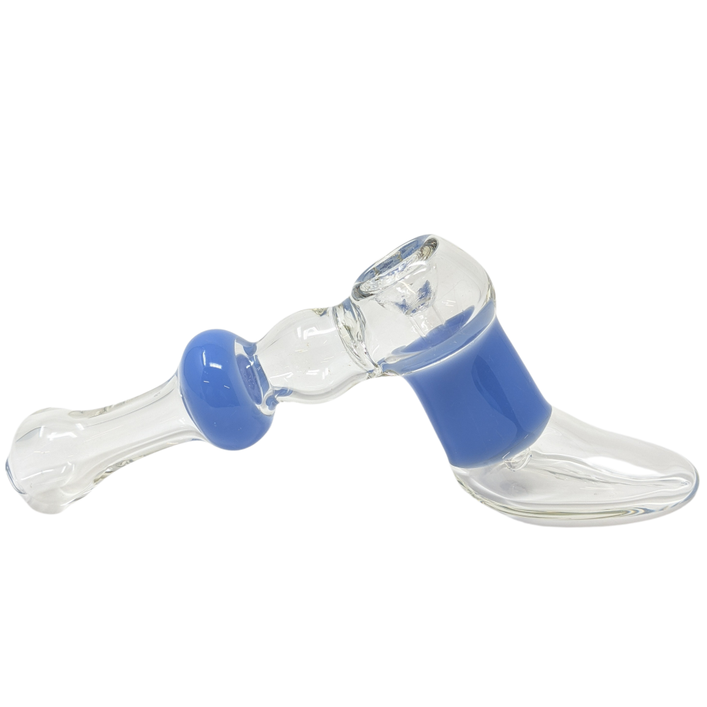 8" Assorted Shoe-Shaped Bubble Body Bubbler Hand Pipe - [STJ36]