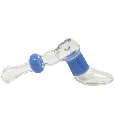 8" Assorted Shoe-Shaped Bubble Body Bubbler Hand Pipe - [STJ36]