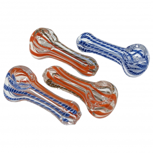 2.5" Twisted Rod Inside Out Spoon Hand Pipe (Pack of 4) - [RJA50]