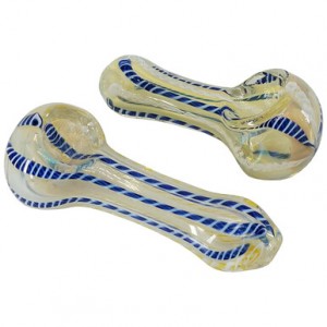 2.5'' Silver Fumed Inside Out Spoon Hand Pipe (Pack of 2) [RKD54]
