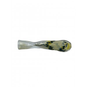 3" Assorted Silver Fumed Striped Line Twisted Body Chillum Hand Pipe - (Pack of 2) [GWRKD69]