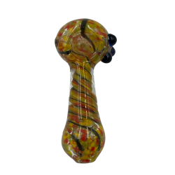 3.5" Mix Frit Art Hand Pipe (Pack of 2) [RPHAN0125]