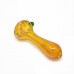 4 inch gold fumed art glass spoon pipe 2ct pack