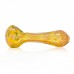 4 inch gold fumed art glass spoon pipe 2ct pack