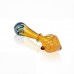 5 inch gold fumed single rim glass hand pipe 2ct pack