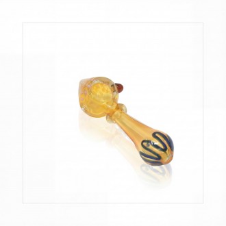 5" Gold Fumed Single Rim Hand Pipe – 2ct Pack