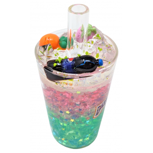 Bottoms Up Shot Cup Glass Hand Pipe