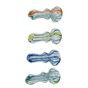 3"  Twisted Rod Art Rim Hand Pipe (Pack of 2) [SDK440]