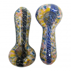 4" Full Twisted Rod Art Work Hand Pipe - (Pack of 2) [SDK510]