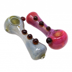 4" Full Frit Multi Marble Hand Pipe (Pack of 2) [SDK530]