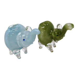 Mini Elephant Frit Work Hand Pipe (Pack Of 2) 