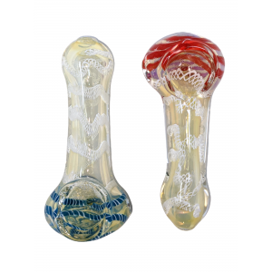 3.25" Full Twisting Mix Colour Hand pipe - (Pack Of 2) [SDK608]