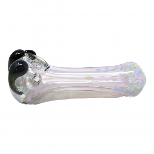 4" Slyme Line on Clear Body with Marble Head Hand Pipe (Pack of 2) [SDK617]