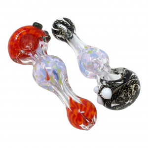 4" Assorted Slyme Middle Bubble Hand Pipe (Pack of 2) [SDK632]