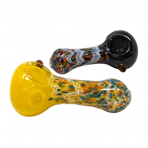3.25" Candy Twisting Mix Color Art Hand Pipe (Pack of 2) - [SDK641]