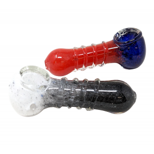 3.25" R4 Work Frit Art Two Shade Hand Pipe (Pack of 2) - [SDK644]