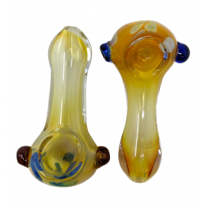 3" Gold Fumed Honeycomb Art Hand Pipe (Pack of 2) - [SDK649]