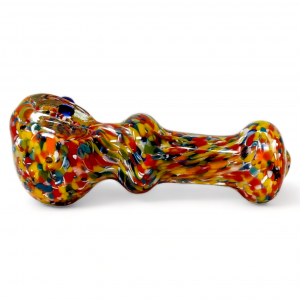 3" ColorFusion Frit Art Spectacular Hand Pipe - 2Pk [SDK670]