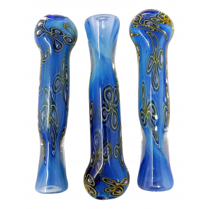 3.5" Yellow Flowers In The Sea Chillum Hand Pipe - (Pack of 3) [SG1480]