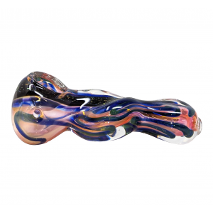 3.5" Gold Fumed Dicro Art Hand Pipe (Pack Of 2) [SG1531]