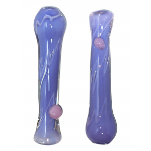 3.5" Swirl Line Slyme Body Round Mouth Chillum Hand Pipe - (Pack of 3) [SG2425]
