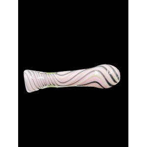 3.5" Slyme Ribbon Swirl Twist Round Mouth Chillum Hand Pipe - (Pack of 3) [SG2740]