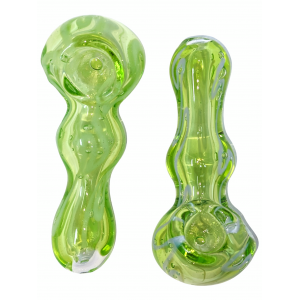 3.5" Lime Slyme Hand Pipe (Pack Of 2) [SG2818]
