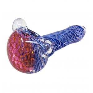 5" Gold Fumed Art Honeycomb Hand Pipe [SG3058]
